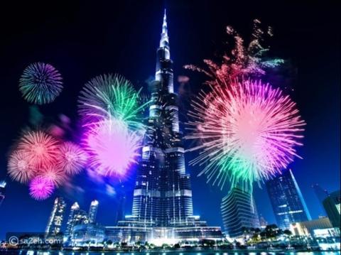 بث مباشر احتفالات برج خليفة 2022 والسنة
