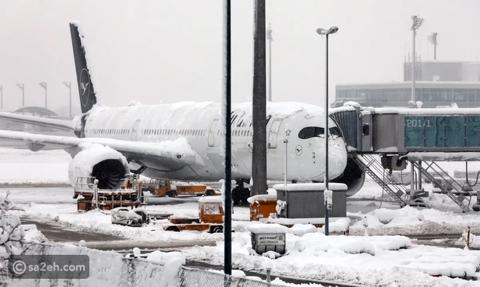 طائرة ركاب تتجمد بمكانها في مطار ميونيخ الألماني